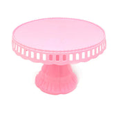 BANDEJA TORTA PLASTICO 27 CM ROSADO